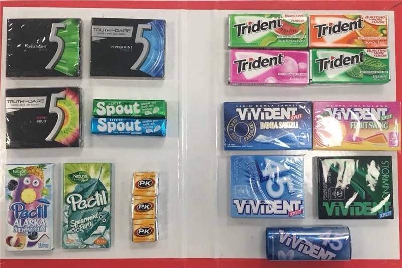 آدامس&zwnj;های قاچاق به مقصد نرسیدند