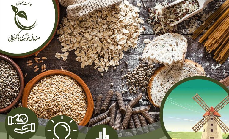 رویداد دوشنبههای استارتآپی در حوزه «غلات، آرد، نان و آنزیمهای صنایع غذایی» (ویترین / منبع : صندوق نوآوری و شکوفایی) رویداد دوشنبههای استارتآپی در حوزه «غلات، آرد، نان و آنزیمهای صنایع غذایی» (ویترین / منبع : صندوق نوآوری و شکوفایی)