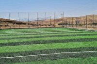 زمین چمن مصنوعی روستای یاری جوانرودبه بهره برداری رسید