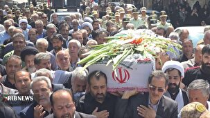 تشییع پیکر جانباز شهید در ماکو