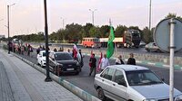 عاشقان اباعبدالله الحسین (ع) در مسیر پیاده روی به کربلا