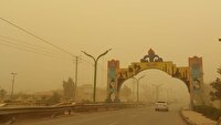 گرد و خاک عراقی در راه جنوب غرب خوزستان