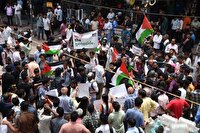 تظاهرات حمایت از فلسطین در دهلی نو به خشونت کشیده شد