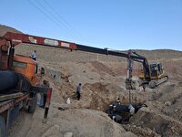 پایان عملیات مرمت خط انتقال آب در سمنان